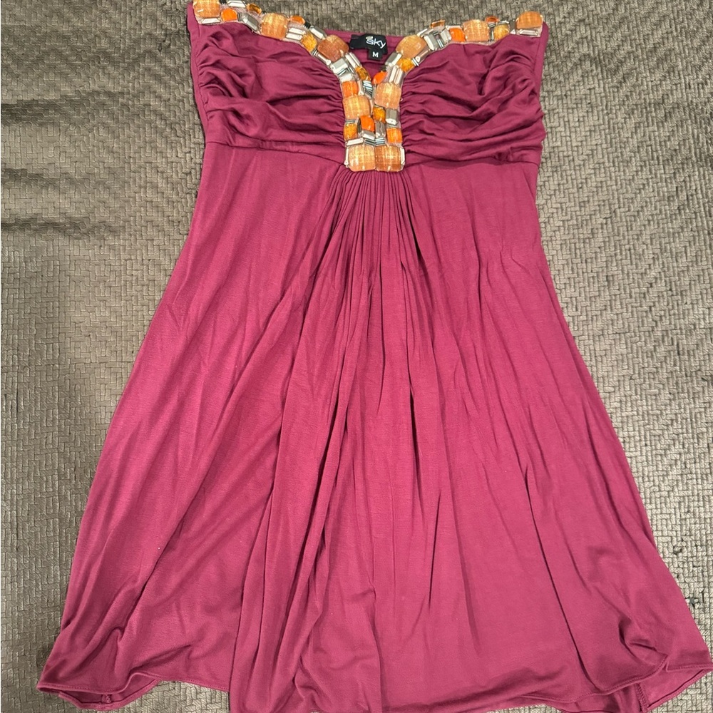 Sky Strapless Dress- Never worn!